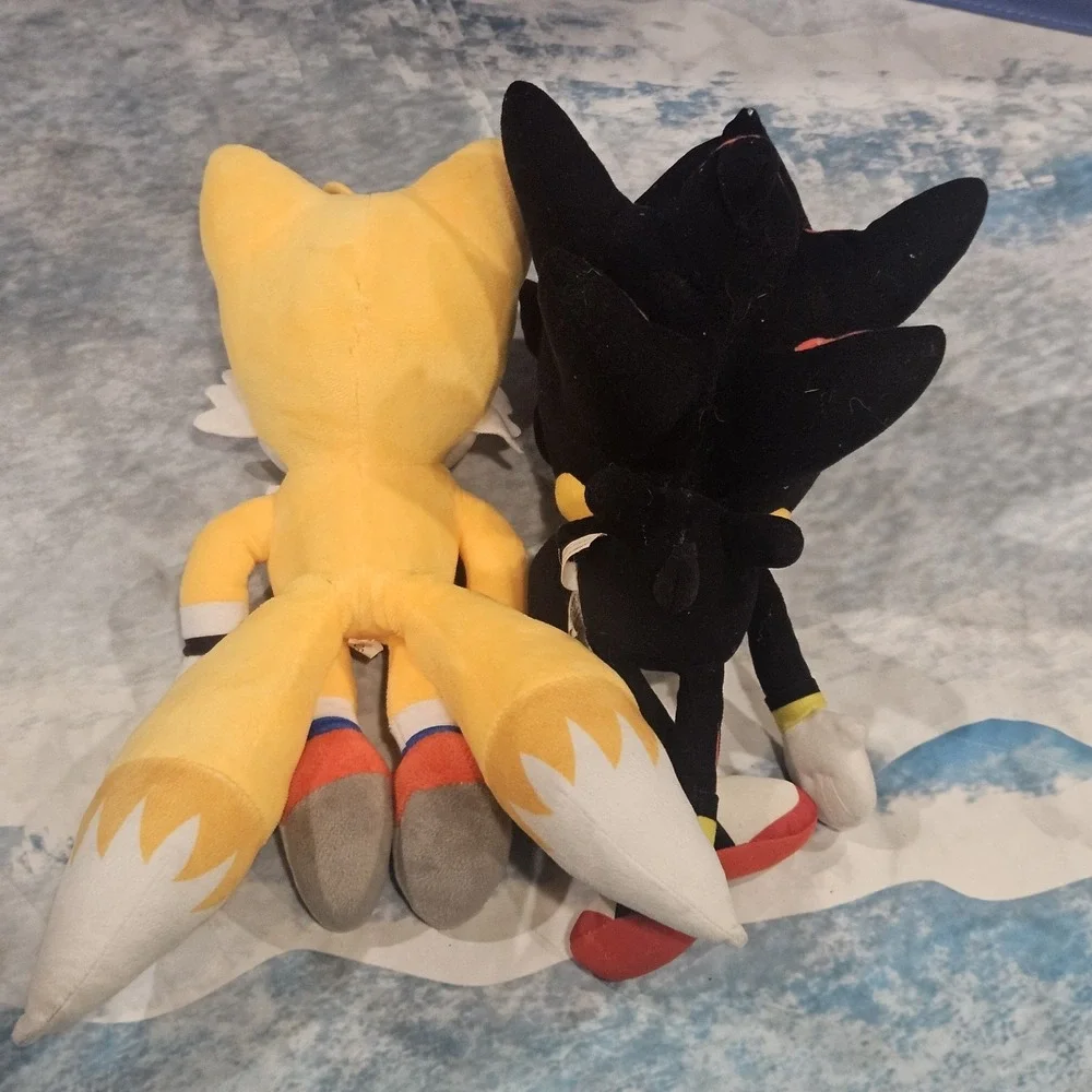 Sonic The Hedgehog Plush Bundle Sonic Tails Shadow Flash Sonic Sega Jakks‎ Lot